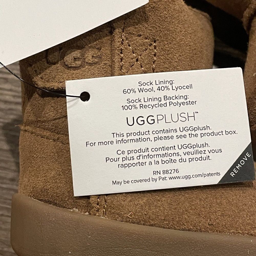UGG I KEELAN Boot Infant 0/1 Chestnut Suede Shoes Fur Lined Winter Boots NEW - Picture 8 of 9